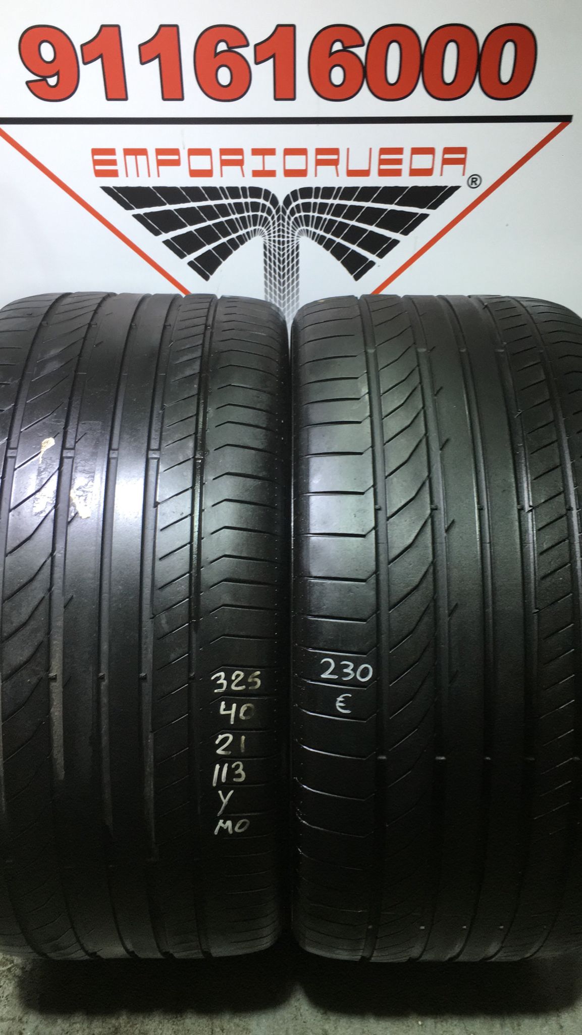 CONTINENTAL CONTISPORTCONTACT 5 USADO  325/40 R21 113 Y